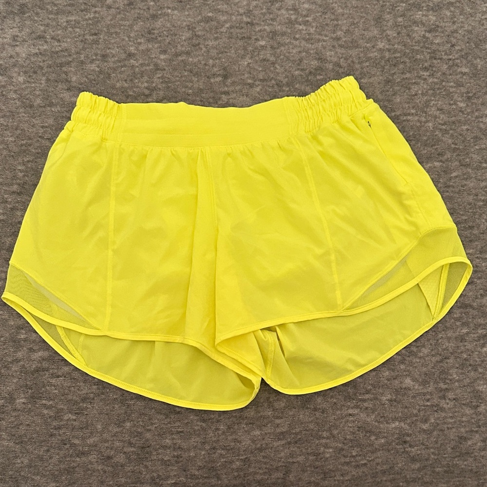 Lululemon Athletica Neon Yellow Athletic Shorts
